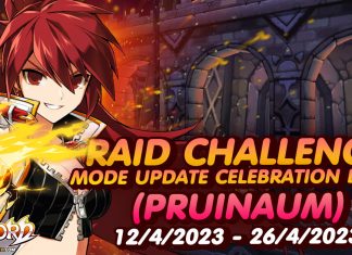 Raid Challenge Mode Update Celebration Event (Pruinaum)