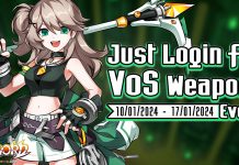 Just Login for VoS Weapon! Event
