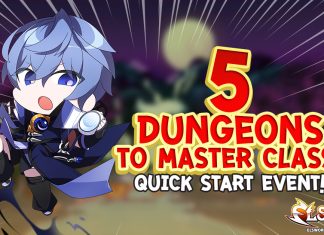 5 Dungeons to Master Class! Quick Start Event!